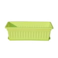 thumbnail image 2 of MesaSe 3Pcs Balcony Garden Rectangular Vegetable Flower Planter Resin Box Planting Pot, 2 of 8