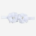 thumbnail image 4 of Odeerbi Baby Girls Elastics Hair Bows Headband Toddler Cute Bowknot Flower Headdress Solid Color Hair Accessories White, 4 of 4