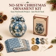 thumbnail image 7 of Clearance! Christmas Classics Patchwork Ornament DIY Kit, No-Sew Ornament Kit (Snowman), 7 of 7