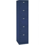 Sandusky 5-Tier Welded Storage Locker, 66"H, Navy Blue