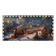 thumbnail image 1 of Bannière de Noël Festive pour Garage de Chevaux de Noël avec Couleurs Vives Design Festif Parfait pour les Amateurs de Voitures Garages à Domicile Matériau Durable Facile à Accrocher, 1 of 4
