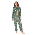thumbnail image 2 of FORMRS Onesies Pajama for Adults Unisex Hoodie Winter Jumpsuit One Piece Sleepwear, Sizes S-2XL, Christmas Gingerbread, 2 of 7