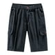 thumbnail image 1 of pstuiky Pantalones cortos para hombre, Pantalones cortos deportivos de moda para hombre, multibolsillos, informales, de verano, con cintura elástica Pantalones cortos cargo, 1 of 5