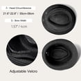 thumbnail image 2 of Women's Short Brim Straw Hat Panama Fedora Beach Sun Trilby Hat for Holiday Gentlemen Roll Up Summer Hat, 2 of 5