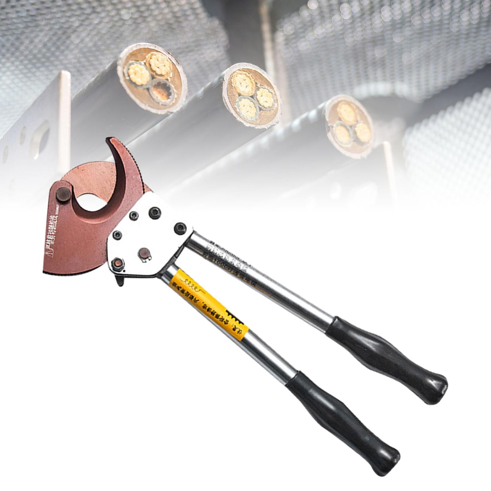 Nishiyuenyi Ratchet Cable Cutter Cable Wire Scissors Efficient Labor Saving Anti Slip Handle Style A