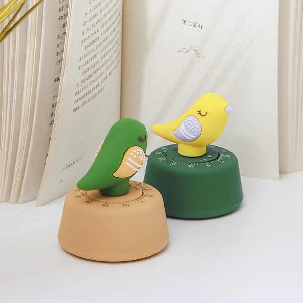 Temporizador de alarma de cocina, temporizador con forma de pájaro de dibujos animados, temporizador con forma de pájaro de dibujos animados, herramienta de gestión del tiempo, rendimiento confiable