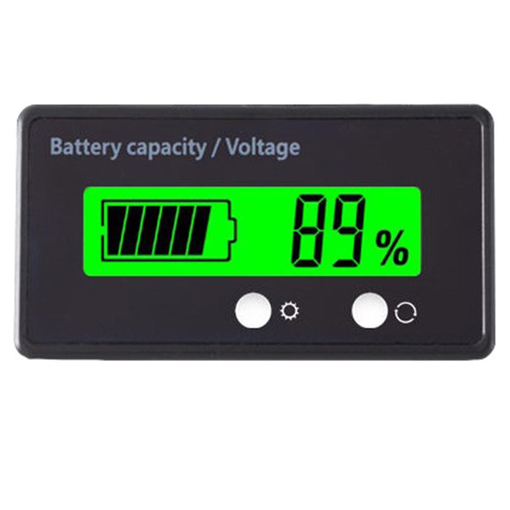 BI025 Runleader 12V to 48V Multifunction Battery State of Charge Meter Gauge,Digital Maintenance Hour Meter,Lead Acid,Gel,Lithium Iron,LiFePO4,Trojan,AGM,Battery Indicator,Battery Tester 