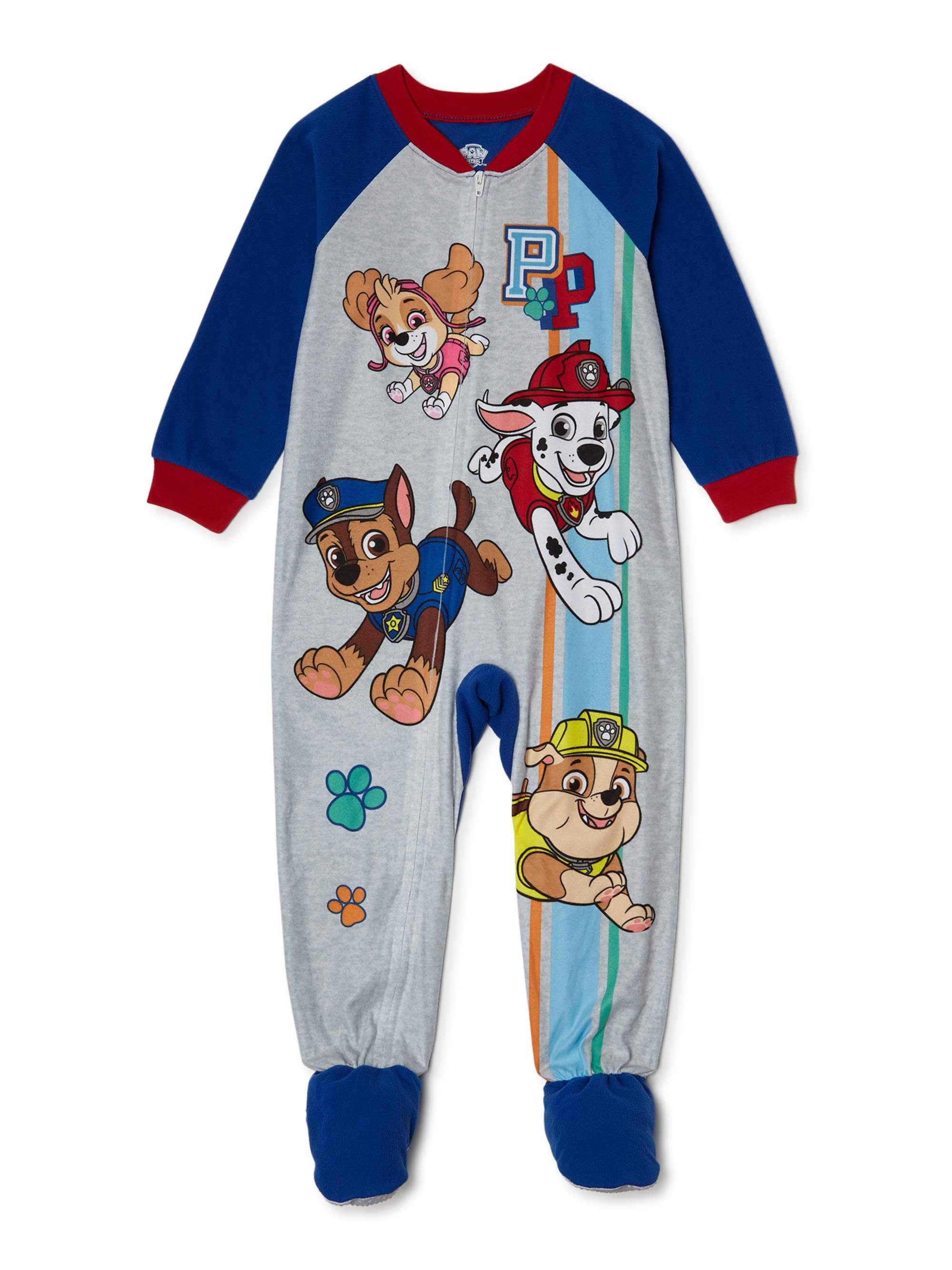 Paw Patrol Toddler Boy Microfleece Blanket Sleeper - Walmart.com