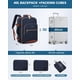 thumbnail image 5 of Mochila de viaje LOVEVOOK Carry on de 40 litros para hombre con cubos de embalaje, 5 of 9