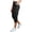 Black women capri pants with pockets a1, variant on Women Capri Pants with Pockets Elastic Waist High Rise Casual Cropped Pants Cargo Style Summer Travel Lounge Hiking Beach Jean Trousers Outdoor, Gray XL