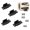 4pcs, variant on Quick-install furniture connectors—stainless steel furniture connectors / 2-in-1 locking inset shelf supports; suitable for beds, tables, shelving units, and wardrobes.