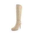 thumbnail image 3 of Naturalizer Women's Taelynn Knee High Boots Taupe Suede Wide Calf 6.5M, 3 of 8