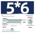 thumbnail image 1 of 100 juegos de tuercas de tornillo hexagonales galvanizadas de grado 8,8, arandelas de resorte planas y pernos (M4/M5): solución de fijación duradera for proyectos y reparaciones de bricolaje, 1 of 2