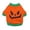 Orange, variant on Halloween Dog Shirt, Funny Pumpkin Ghost Skeleton Print Thin Cotton Pet , Elastic Breathable Cosplay Party Apparel Easy On Off Daily Walking Clothes for Small Medium Dogs Cats Holiday Gift