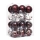 thumbnail image 3 of 24 bolas de Navidad de plástico transparente de 6/8 cm para decoración de fiestas de árboles de Navidad, colgantes de esferas de Navidad para Año Nuevo 2024, 3 of 5