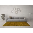 thumbnail image 3 of Ahgly Company Machine Washable Indoor Rectangle Abstract Yellow Modern Area Rugs, 7' x 9', 3 of 4