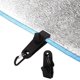 thumbnail image 5 of Paquete de 12 abrazaderas para toldo en forma de D de color negro, clip de plástico a presión resistente al viento para carpas, 5 of 5