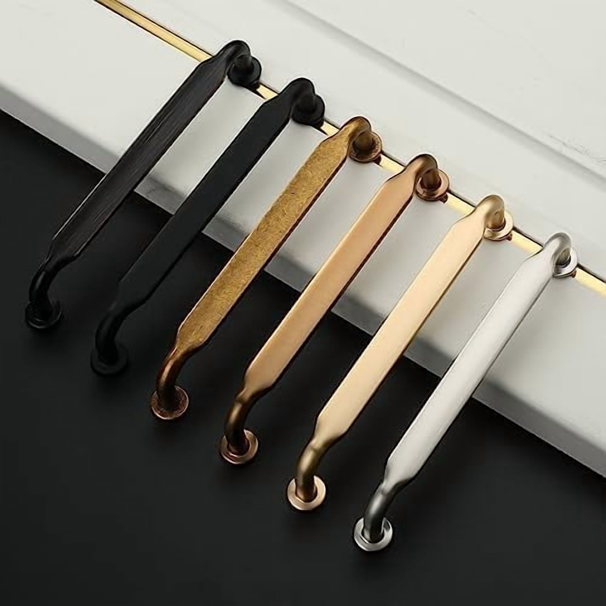 30 Pack 5 Inch(128mm) Brushed Brass Kitchen Cabinet Handles, Cabinet Pulls Kitchen Cabinet Hardware for Cupboard Drawer Pulls