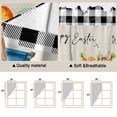 thumbnail image 5 of Black Plaid Easter Swag Valances for Windows 2 Pack, Kitchen Window Curtains 36 Inch Length, Truck Spring Floral Bunny Animals Rustic Privacy Swag Curtains for Living Room/Bathroom 36"x36", 5 of 8