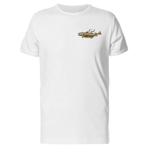 Big Cod Fish Illustration Tee Men's -Image by Shutterstock