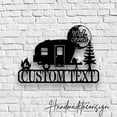 thumbnail image 3 of Handmadetneonsign Custom Camper Van Metal Wall Art LED Light, Wild Camping Metal Sign, Caravan Metal, 3 of 5