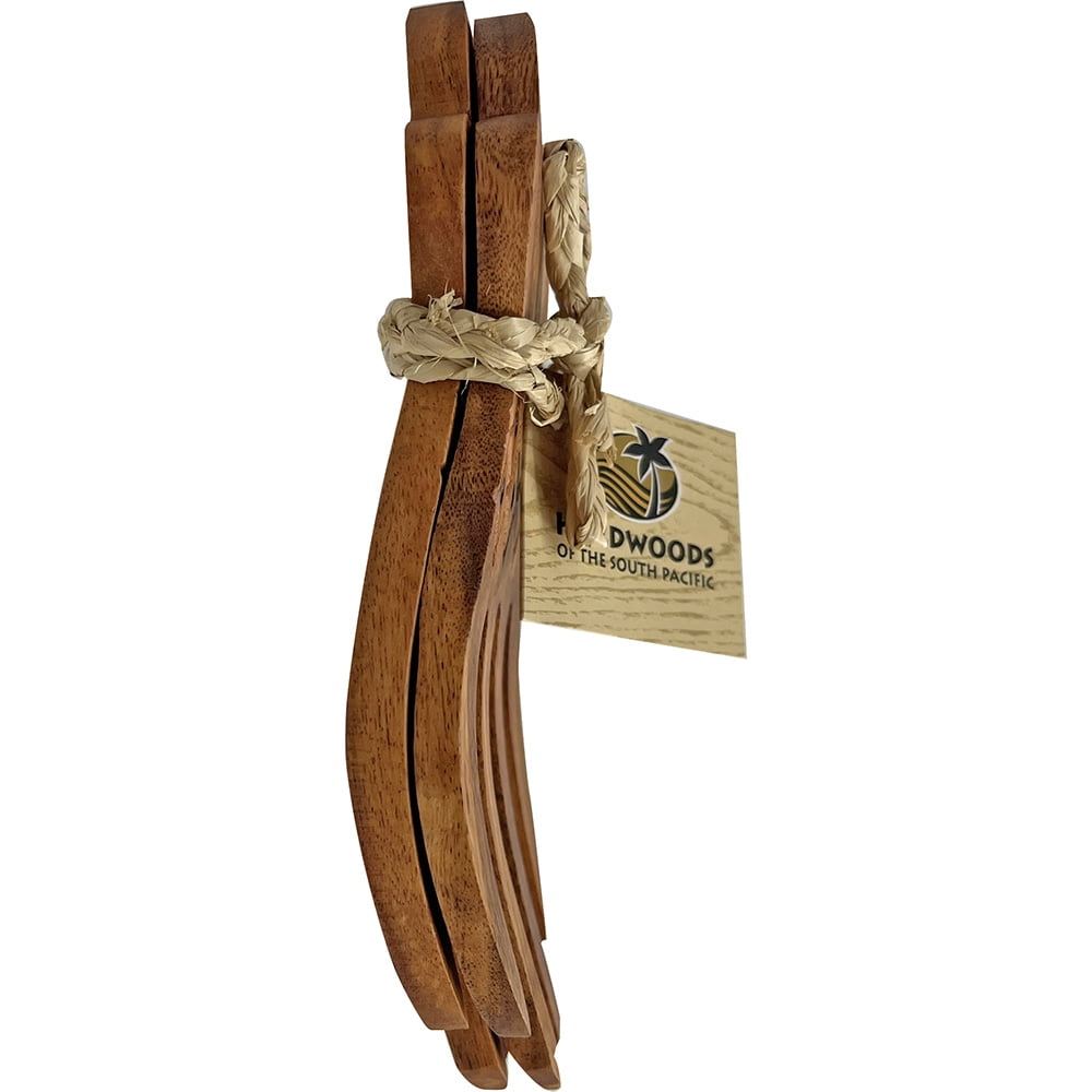 South Seas Native Treasures Salad Serving Hands Pineapple Kamani Wood