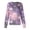 Dark Purple, variant on Womens Halloween Scrub Top Crew Neck Halloween Print Scrub Top Button Front Cute Nurse Uniform Saffron M