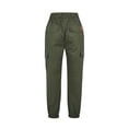thumbnail image 4 of Seyurigaoka Men’ s Trousers Solid Color High Waist Pants with Multiple Pockets, 4 of 8