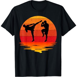T-Shirt Muay Thai Boxe Thaïlandaise - Marque B&C, Coton, Noir, Neuf Avec étiquettes