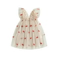 thumbnail image 1 of xiaxaixu Petites Filles Tulle Robe Ananas Robe Princesse Robe Papillon Aile Occasionnels pour Plage Fête Vêtements d'Été, 1 of 7
