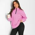 thumbnail image 6 of SUNBS Womens Oversized Sweatshirts Half Zip Pullover Fall Fashion Hoodies Long Sleeve Shirts Clothes, 6 of 7