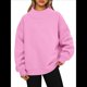 thumbnail image 3 of Sudaderas de Gran Tamaño para Mujer, Jersey de Cuello Alto, Sudaderas con Capucha de Larga, Tops, Conjuntos de Moda de Otoño, Ropa. Rosa XXL, 3 of 8