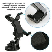 Car Tablet Mount, TSV Tablet Holder for Windshield Dashboard, 360 Rotating Universal Suction Cup Bracket Fit for iPhone, iPad Mini Air, Samsung Galaxy Tab