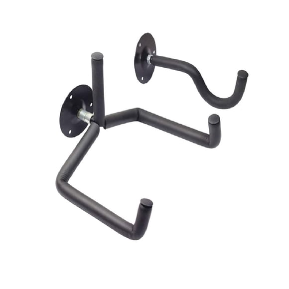 Orgrimmar Soporte de pared para guitarra acústica/eléctrica/clásica, ukelele, banjo y mandolina, colgador de pared con listones, soporte horizontal para guitarra, soporte para bajo, gancho (juego de 2