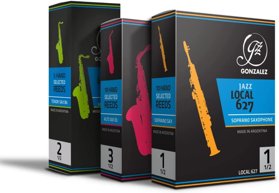 Gonzalez Local 627 Alto Saxophone Reeds Box of 10 Strength 3