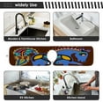 thumbnail image 6 of Unusual Horse Summer Sink Splash Guard for Faucet 2 Packs Faucet Absorbent Mats, Ukrainian Tribal Ethnic Faucet Handle Drip Catcher Quickly Drying Mat for Kitchen Counter Bathroom, 30"x5.5" RV, 6 of 7