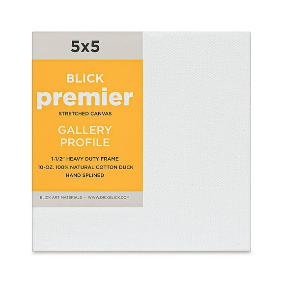 Blick Premier Stretched Cotton Canvas - Gallery Profile, Splined, 5" x 5"