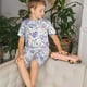 thumbnail image 4 of Balery Lavender Flowers Conjunto de Pijama Infantil de Manga Corta con Estampado – Ropa de Dormir de Algodón Suave-XX-Large, 4 of 6