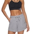 thumbnail image 2 of DKNY Women's Terry Cloth Relaxed Shorts Gray Size Large, 2 of 3