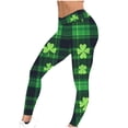 thumbnail image 6 of BRGZLK St Patricks Day Leggings For Women Yoga Pants Casual Shamrock Leggings Green Pant Soft Tummy Control Workout, 6 of 6