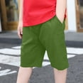 thumbnail image 2 of Gubotare Boys Cargo Shorts Baby-Boys and Toddler Boys Pull On Jogger Shorts (Green,Size 4-5 Years), 2 of 4