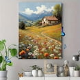 thumbnail image 4 of Qisvanset 12x16 Inch Wildflower Cottage Canvas Wall Art, Vintage Meadow Nature Living Room Wall Decor, 4 of 5