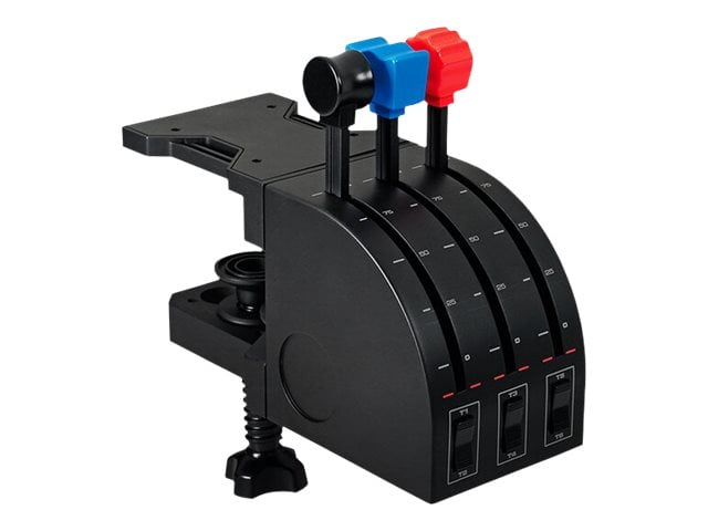 Logitech G Saitek PRO Flight Throttle Quadrant for PC - Black