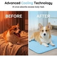 thumbnail image 3 of Dog Cooling Mat, 2026 New Dog Cooling Mat Pad Self-Cooling Pad for Dogs & Cats, Portable Washable Pet Gel Cooling Mat for Summer Outdoor Indoor Home Kennel Crate Cars Use ,Brown,X-Small, 3 of 7