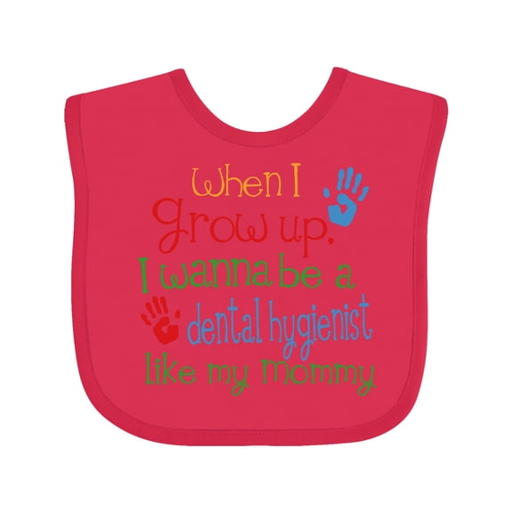 Inktastic Dental Hygienist Like Mommy Boys or Girls Baby Bib