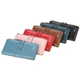 thumbnail image 5 of Women's Long PU Leather Wallet with Magnetic Snap Closure, Multi-Card Slots, Zipper Coin Pocket, Phone Compartment, and Large Capacity – 6 Colors Available, 5 of 11