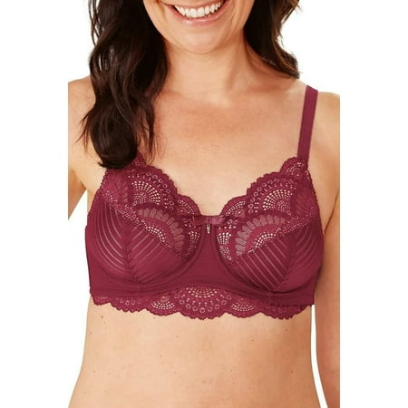 Amoena Womens Karolina Underwire Pocketed Mastectomy Bra  Supportive Fashionable  Lace  Comfortable  Adjustable Sand 42C