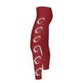 thumbnail image 4 of Game Day Football Leggings for Women Football Season Yoga Pants Sunday High Waist Graphic Workout Leggings, 4 of 9