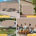 thumbnail image 6 of Beige Solid Color Garage Door Cover Banner 6 x 13 FT, Aesthetics Contemporary Luxury Garage Door Curtains Backdrop with Grommets for Indoor Outdoor Wall Party Porch Yard Decorations Background, 6 of 9