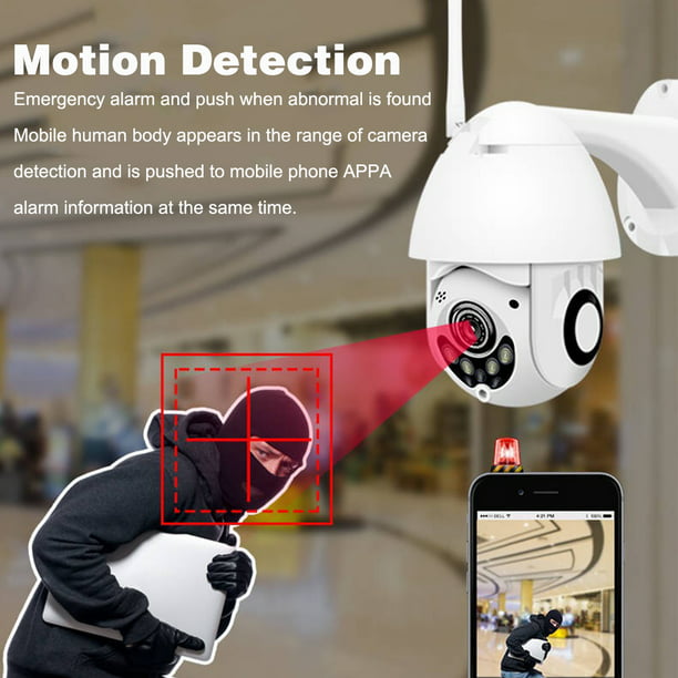 Wireless Security Cameras Outdoor, 1080P HD Surveillance WiFi Camera with 7 LED, IP66 Waterproof IP Camera, Night Vision, Infrared IR Cam, Two-way Intercom, Motion Detection